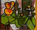 Pichet et coupé fruits 1931 cubisme Pablo Picasso